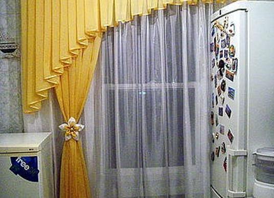 Кухонные шторы своими руками