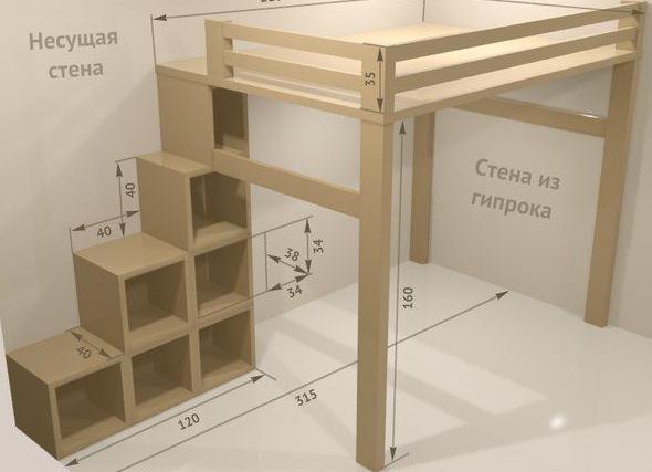Кровать чердак своими руками