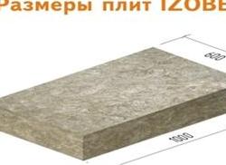 Размер базальтовой плиты
