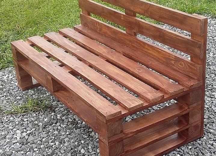 Скамейки из поддонов