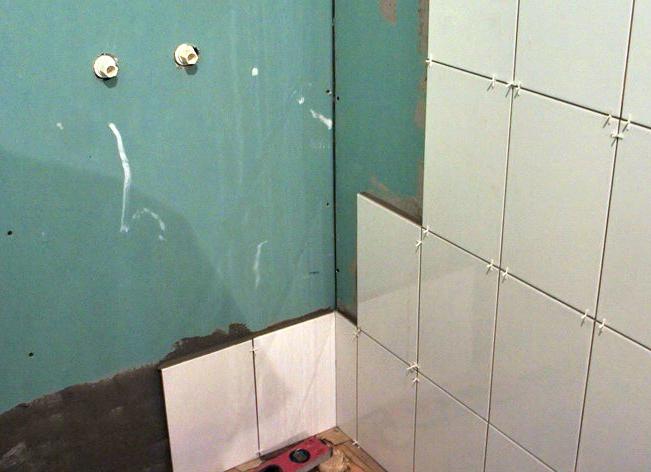 Клеить плитку на гипсокартон