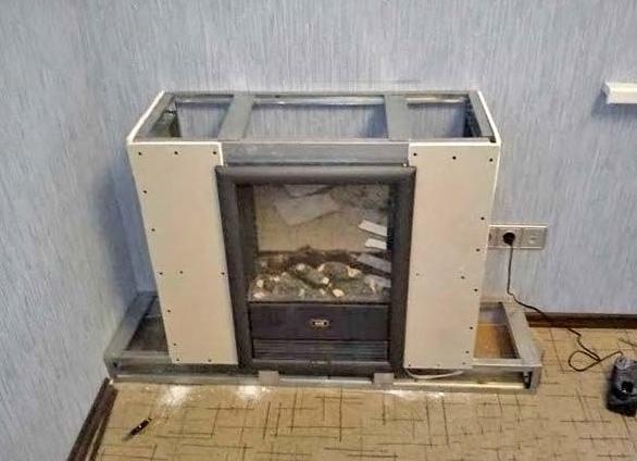 Камин из гипсокартона