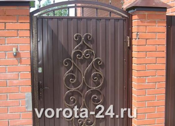 Калитка с ковкой фото