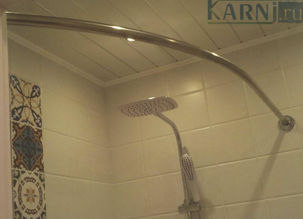 Карнизы для ванной комнаты полукруглые